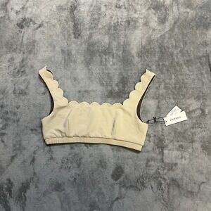 Marysia Palm Springs Bikini Top In Safari Dark Earth Size L NWT